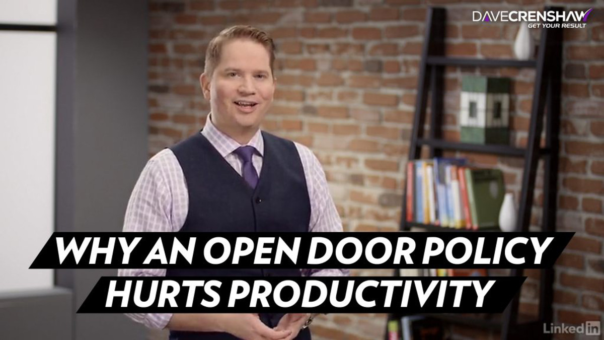 Why an open-door policy hurts productivity