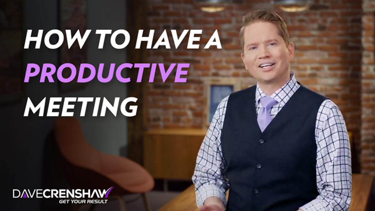 How to have a productive meeting
