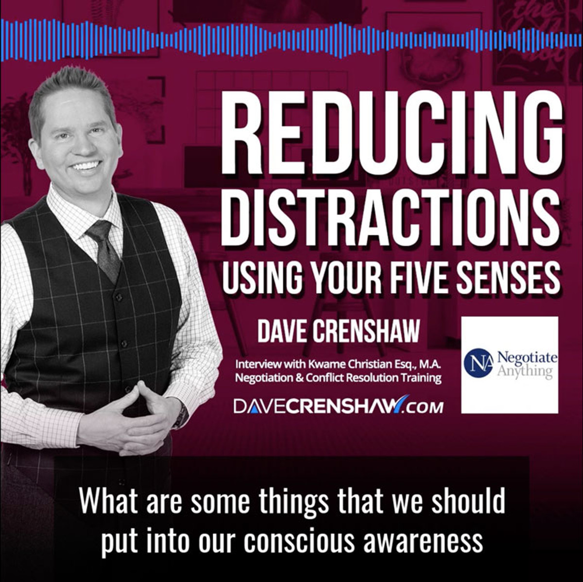 Why reducing workplace distractions includes using your five senses