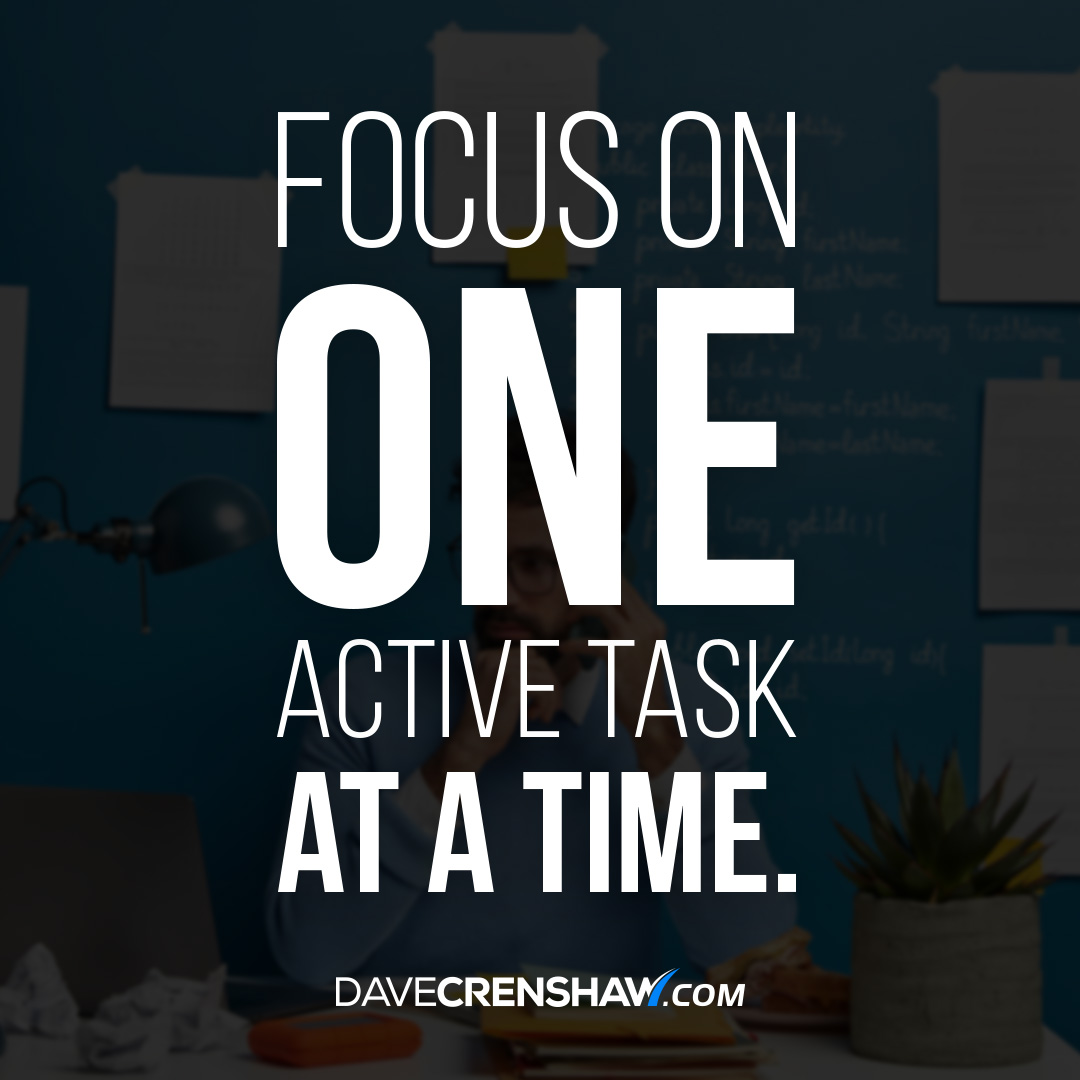 one active task