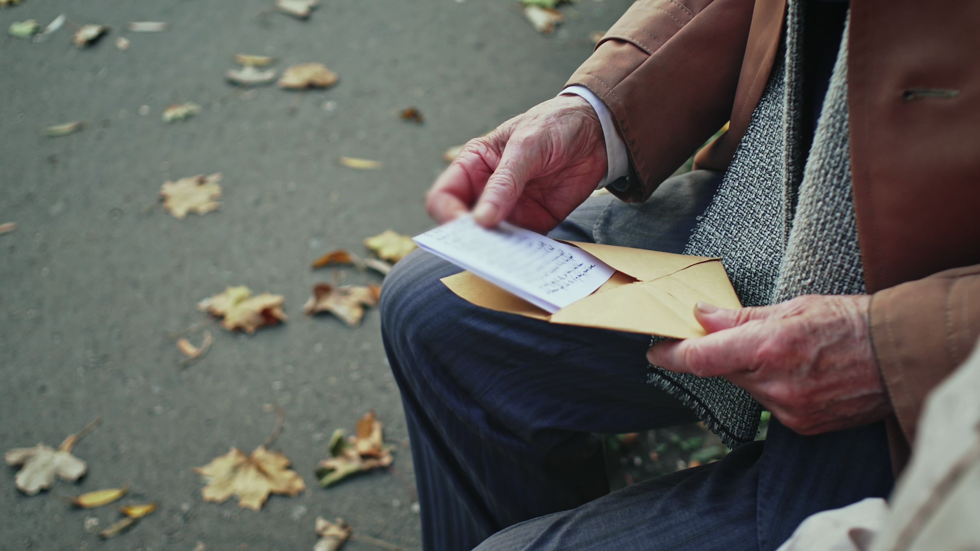 Man reading a heartfelt letter